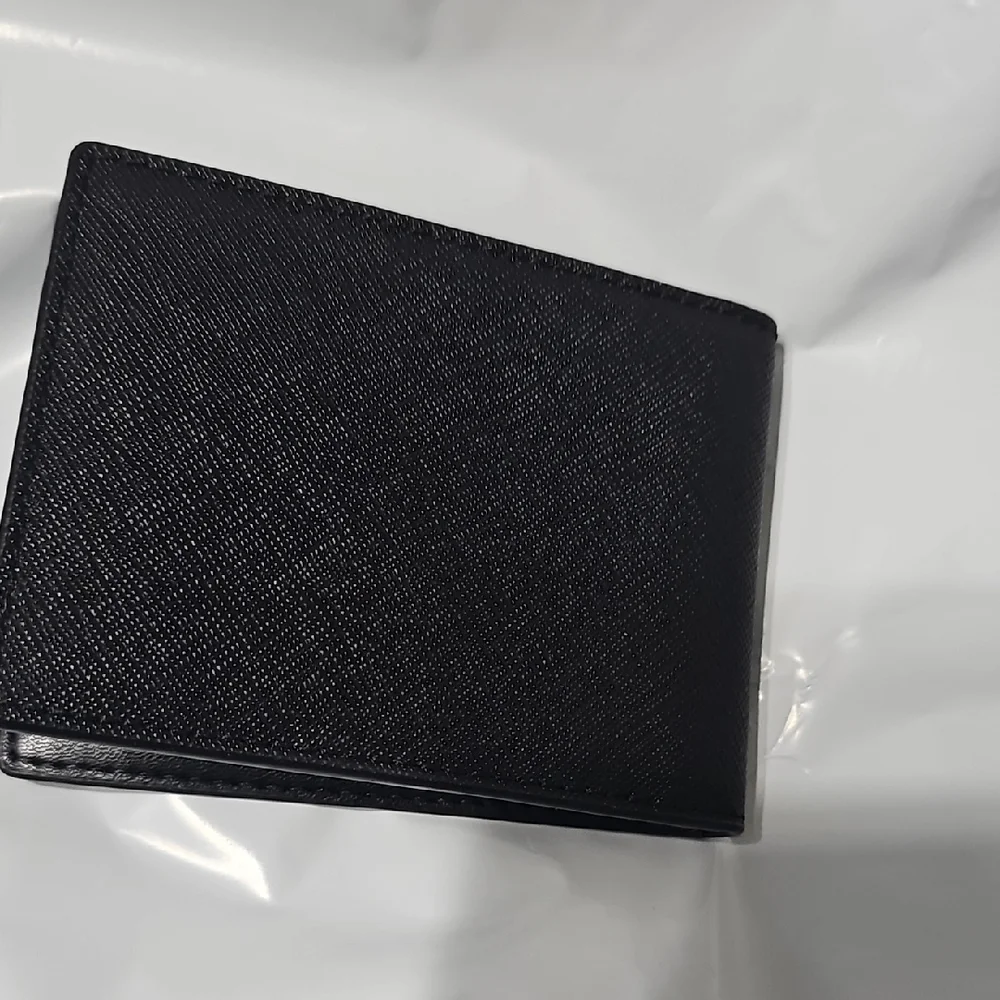 Michael Kors Black Textured Leather Card Holder Wallet